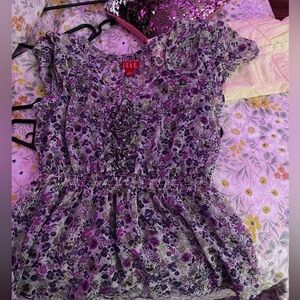 Purple floral blouse with a touch of fairy charm #fairyvibes